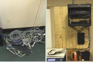 Network Switch Before and After